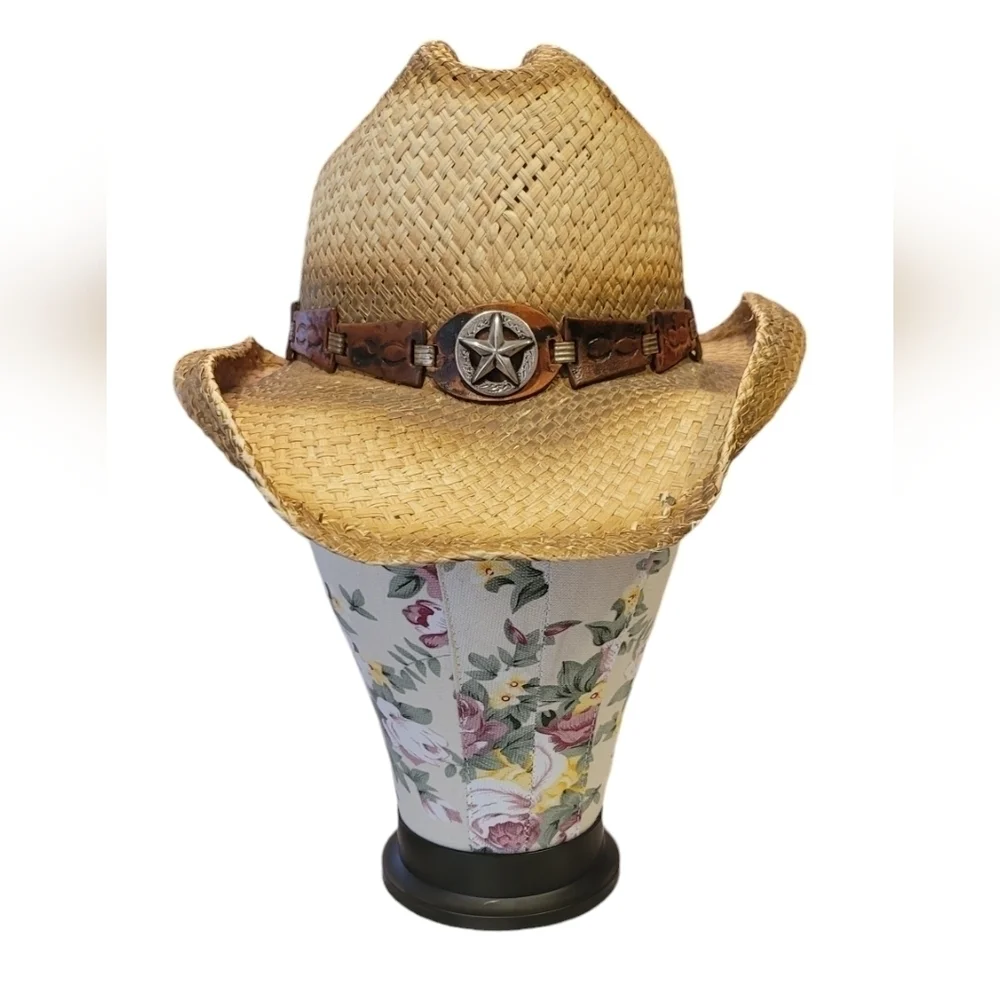 Bullhide Star Central Scorched Distressed Straw  Cowboy Hat